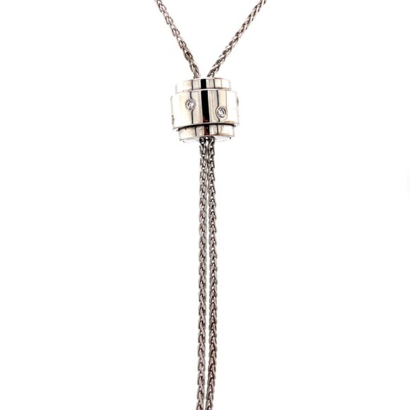PIAGET Possession Lariat Diamond Pendant 18K White Gold Necklace - Picture 1 of 7